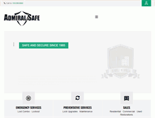 Tablet Screenshot of admiralsafe.com